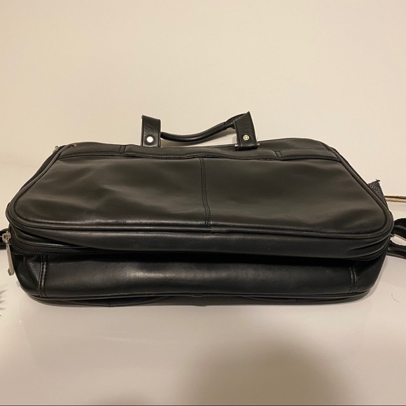 Kenneth Cole Reaction Black Leather Briefcase - Picture 7 of 7
